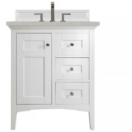 A large image of the James Martin Vanities 527-V30-3ESR Bright White