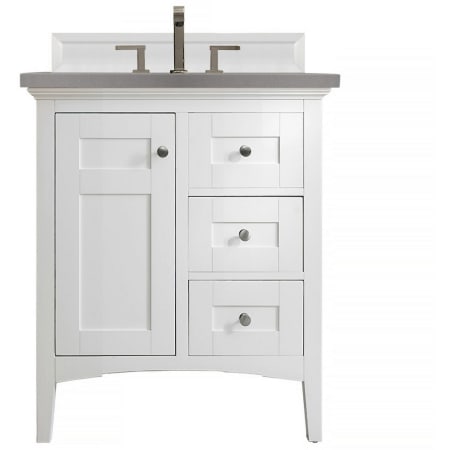 A large image of the James Martin Vanities 527-V30-3GEX Bright White