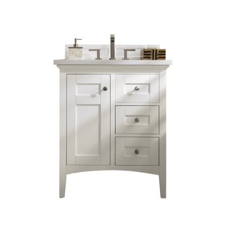 A large image of the James Martin Vanities 527-V30-3WZ Bright White