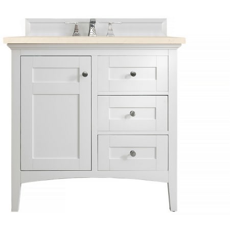 A large image of the James Martin Vanities 527-V36-3EMR Bright White