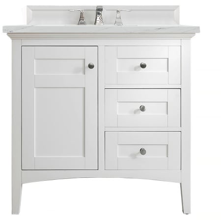 A large image of the James Martin Vanities 527-V36-3ENC Bright White
