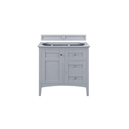 A large image of the James Martin Vanities 527-V36 Silver Gray