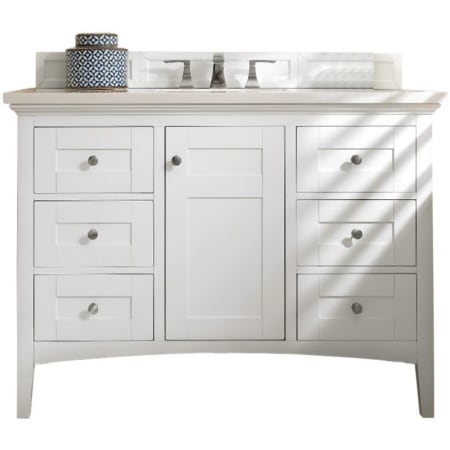 A large image of the James Martin Vanities 527-V48-3EJP Bright White