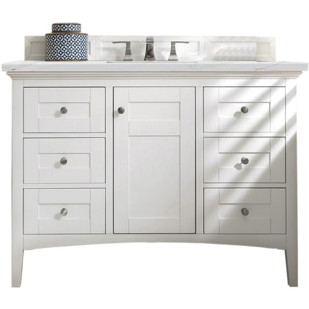 A large image of the James Martin Vanities 527-V48-3ENC Bright White
