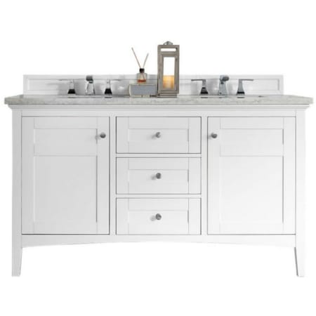 A large image of the James Martin Vanities 527-V60D-3AF Bright White