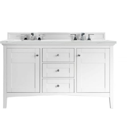 A large image of the James Martin Vanities 527-V60D-3ENC Bright White