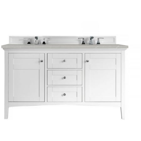 A large image of the James Martin Vanities 527-V60D-3ESR Bright White