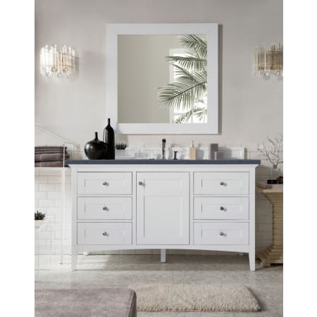 A large image of the James Martin Vanities 527-V60S-3CSP Bright White