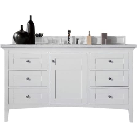 A large image of the James Martin Vanities 527-V60S-3EJP Bright White