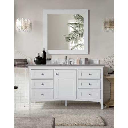 A large image of the James Martin Vanities 527-V60S-3GEX Bright White
