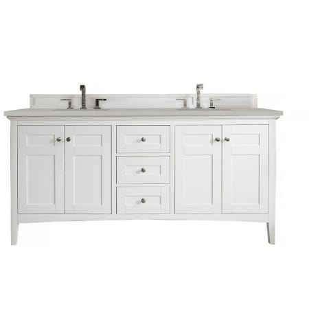A large image of the James Martin Vanities 527-V72-3ESR Bright White