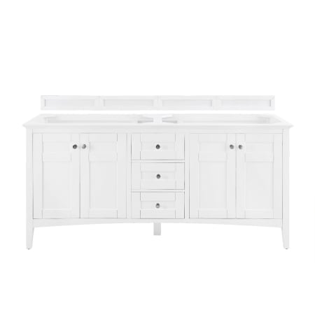 A large image of the James Martin Vanities 527-V72 Bright White