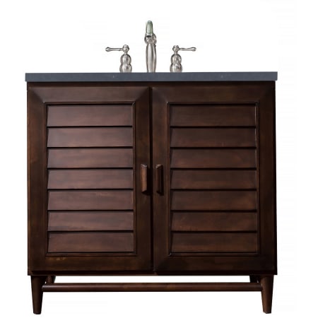 A large image of the James Martin Vanities 620-V36-3CSP Burnished Mahogany