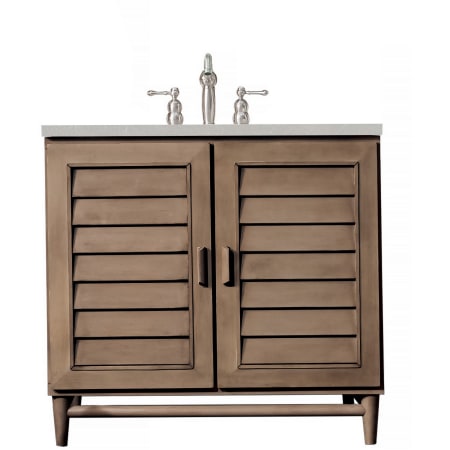 A large image of the James Martin Vanities 620-V36-3ESR Whitewashed Walnut