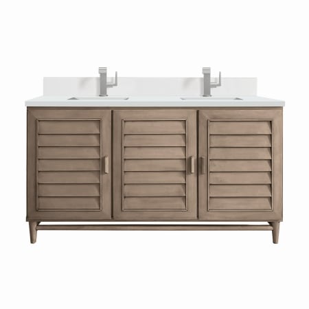 A large image of the James Martin Vanities 620-V60D-1WZ Whitewashed Walnut