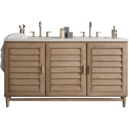 A large image of the James Martin Vanities 620-V60D-3EJP Whitewashed Walnut