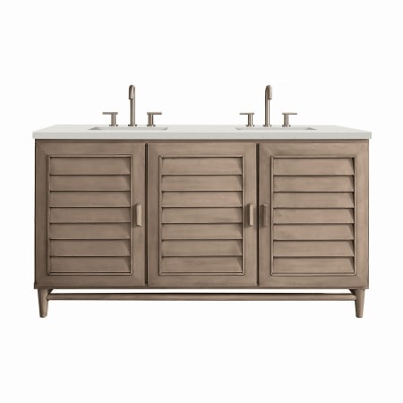 A large image of the James Martin Vanities 620-V60D-3LDL Whitewashed Walnut