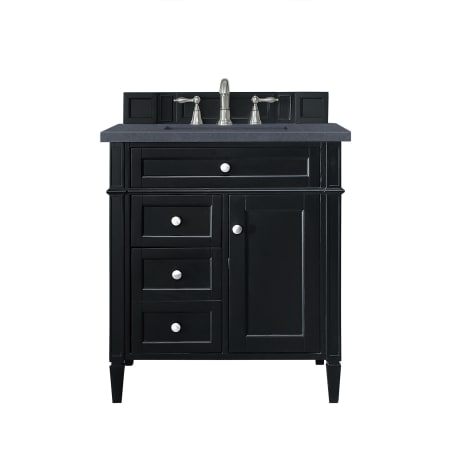 A large image of the James Martin Vanities 650-V30-3CSP Black Onyx