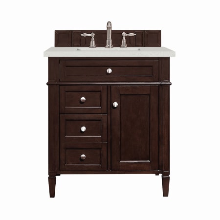 A large image of the James Martin Vanities 650-V30-3LDL Burnished Mahogany