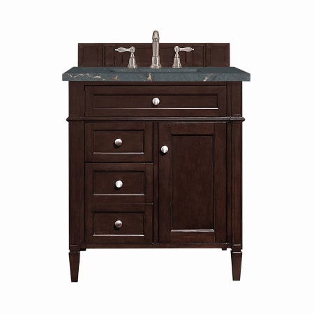 A large image of the James Martin Vanities 650-V30-3PBL Burnished Mahogany