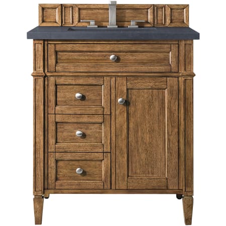 A large image of the James Martin Vanities 650-V30-3CSP Saddle Brown