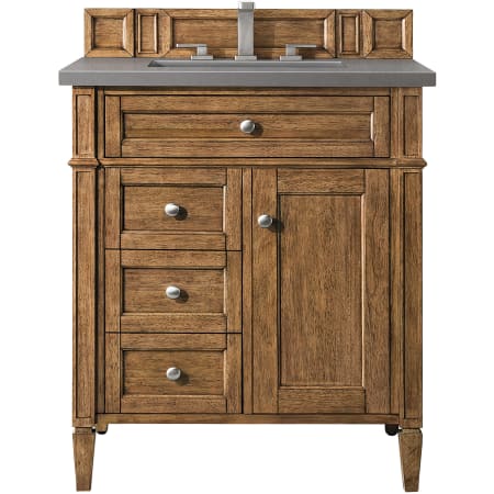 A large image of the James Martin Vanities 650-V30-3GEX Saddle Brown