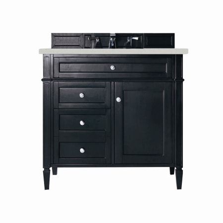 A large image of the James Martin Vanities 650-V36-3LDL Black Onyx