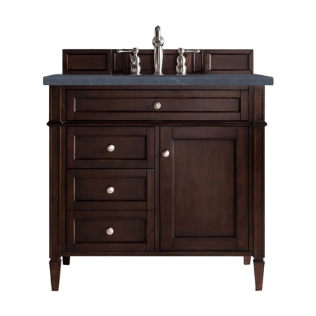 A large image of the James Martin Vanities 650-V36-3CSP Burnished Mahogany