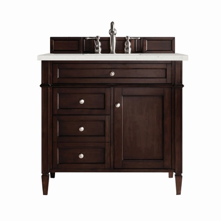 A large image of the James Martin Vanities 650-V36-3LDL Burnished Mahogany