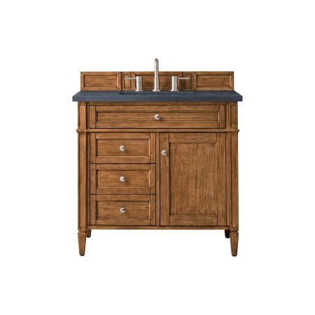 A large image of the James Martin Vanities 650-V36-3CSP Saddle Brown