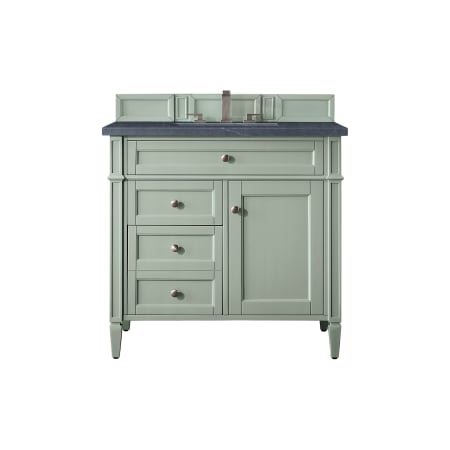A large image of the James Martin Vanities 650-V36-3CSP Sage Green