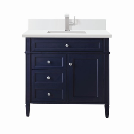 A large image of the James Martin Vanities 650-V36-1WZ Victory Blue