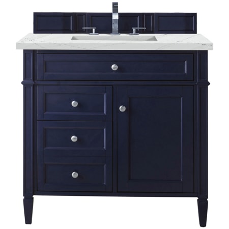 A large image of the James Martin Vanities 650-V36-3ENC Victory Blue