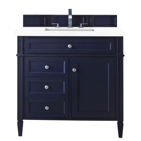 A large image of the James Martin Vanities 650-V36-3WZ Victory Blue