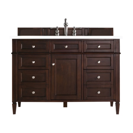 A large image of the James Martin Vanities 650-V48-3WZ Burnished Mahogany