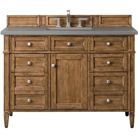 A large image of the James Martin Vanities 650-V48-3GEX Saddle Brown