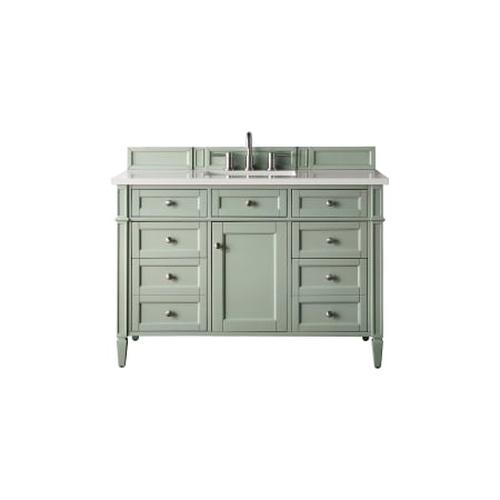 A large image of the James Martin Vanities 650-V48-3WZ Sage Green