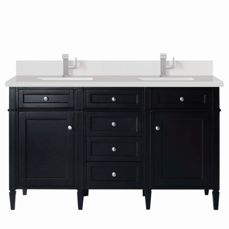 A large image of the James Martin Vanities 650-V60D-1WZ Black Onyx