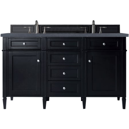 A large image of the James Martin Vanities 650-V60D-3CSP Black Onyx