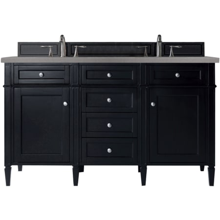 A large image of the James Martin Vanities 650-V60D-3GEX Black Onyx