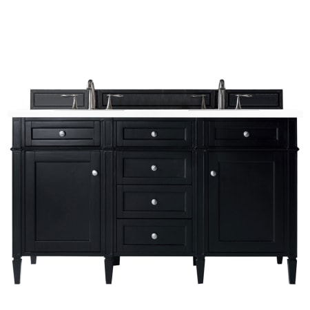 A large image of the James Martin Vanities 650-V60D-3WZ Black Onyx