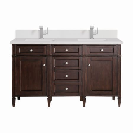 A large image of the James Martin Vanities 650-V60D-1WZ Burnished Mahogany