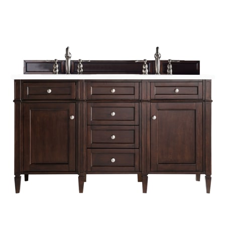 A large image of the James Martin Vanities 650-V60D-3WZ Burnished Mahogany