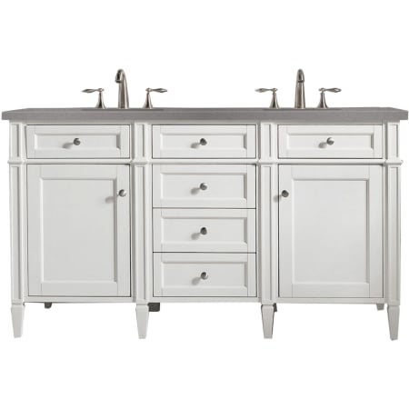 A large image of the James Martin Vanities 650-V60D-3GEX Bright White