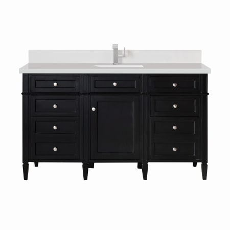 A large image of the James Martin Vanities 650-V60S-1WZ Black Onyx