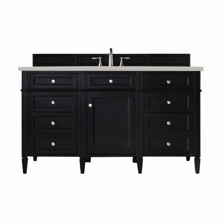 A large image of the James Martin Vanities 650-V60S-3LDL Black Onyx