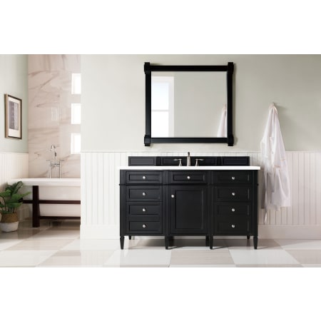 A large image of the James Martin Vanities 650-V60S-3WZ Black Onyx
