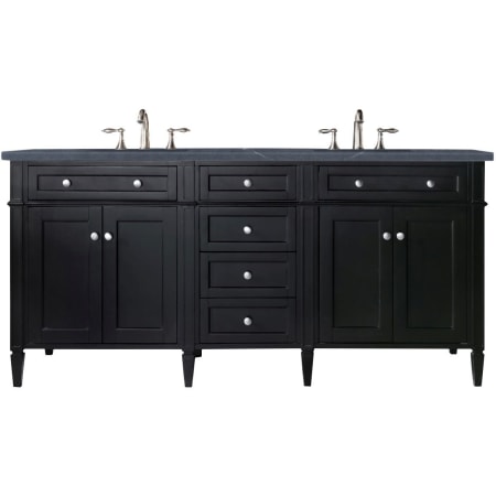 A large image of the James Martin Vanities 650-V72-3CSP Black Onyx
