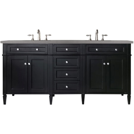 A large image of the James Martin Vanities 650-V72-3GEX Black Onyx