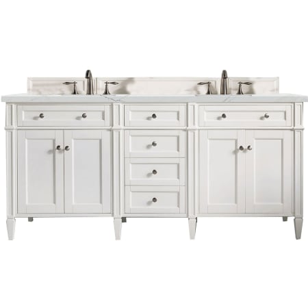 A large image of the James Martin Vanities 650-V72-3ENC Bright White